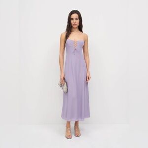 Reformation Emely Dress Elegant Lavender Spaghetti Strap Dress